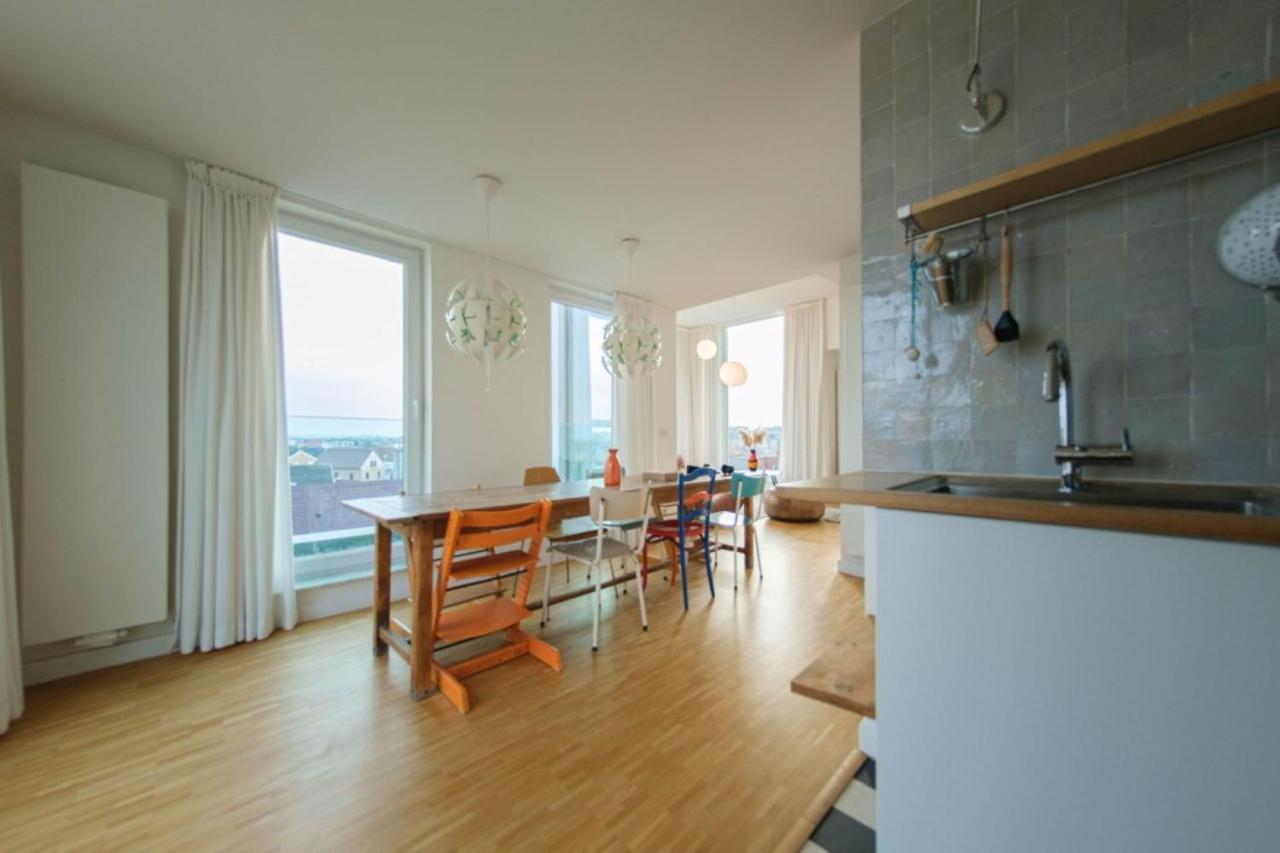 Stijlvolle En Lichtrijke Design Penthouse Met Prachtig Uitzicht Te Wenduine Appartement De Haan Buitenkant foto